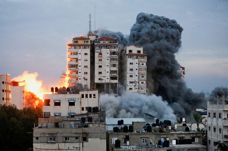 Армия Израиля ударила по &laquo;Палестинской Башне&raquo; в секторе Газа