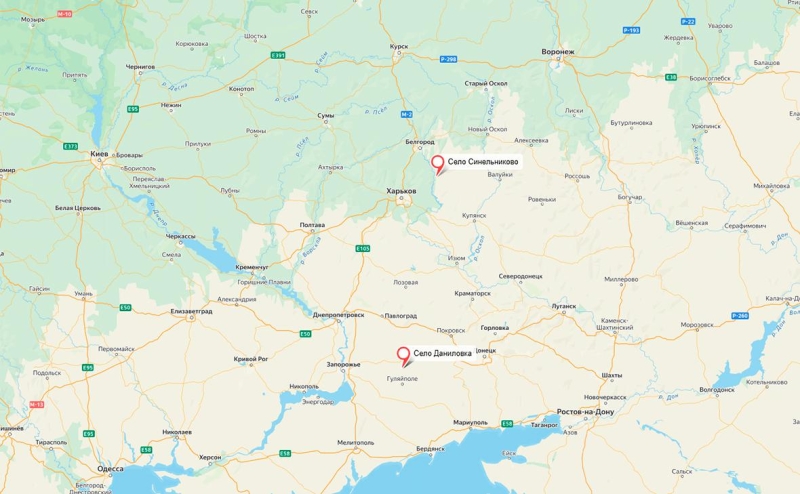 Армия России заняла два села в Харьковской и Днепропетровской областях
