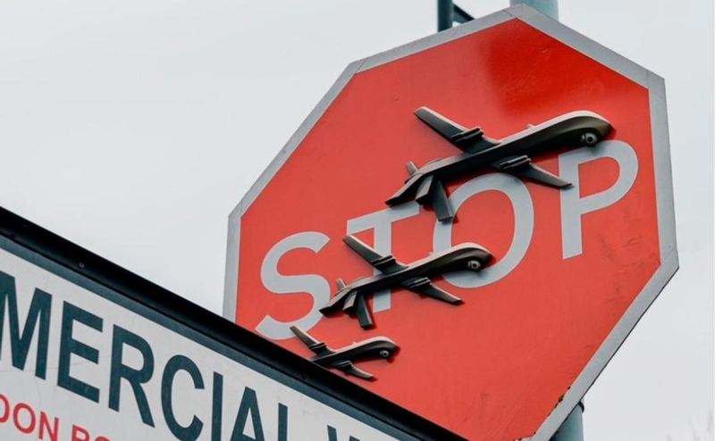 Бэнкси завершил серию работ с животными на ставнях зоопарка в Лондоне