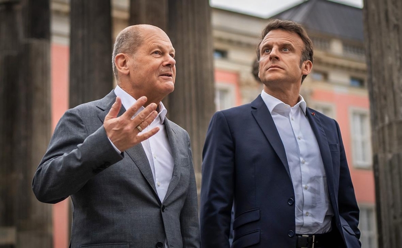 Bild опубликовала содержание разговора Шольца и Макрона о Путине