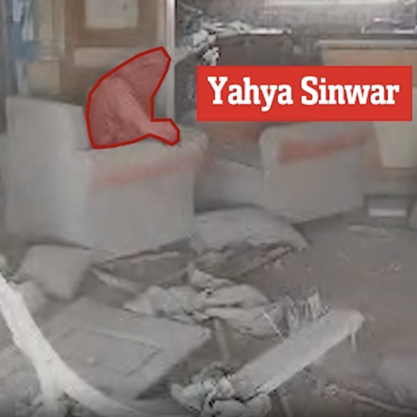 ЦАХАЛ показала, как лидер ХАМАС перед смертью отбивался от дрона