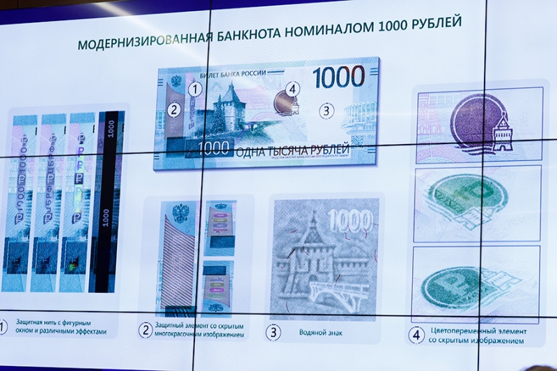 ЦБ остановил выпуск новой купюры ₽1000 с куполом церкви без креста