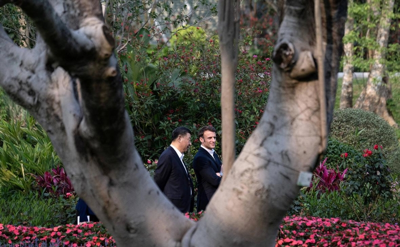 Cи Цзиньпин пообещал Макрону поддержать мирный план Франции по Украине