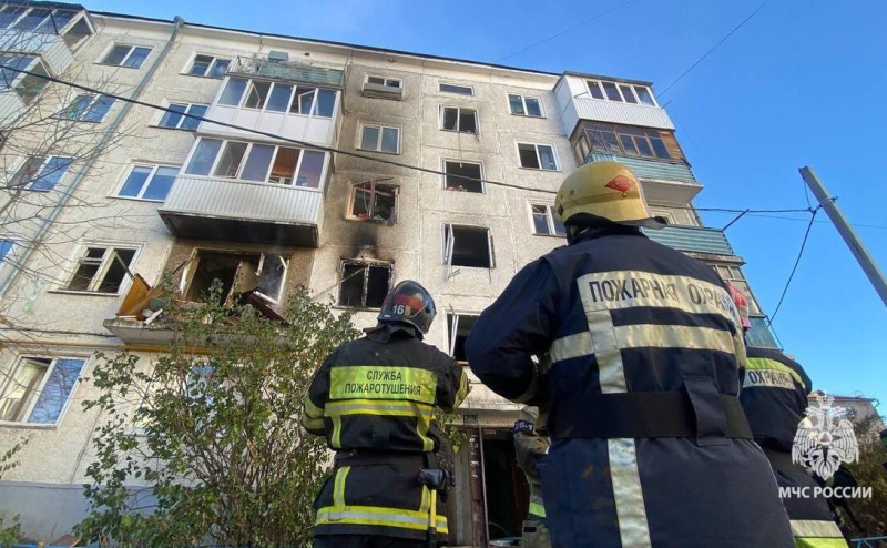 Два человека пострадали при взрыве газа в жилом доме в Уфе