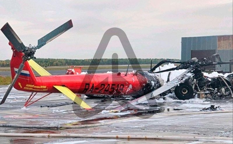 Двое детей попали в больницу после поджога вертолета в Ноябрьске