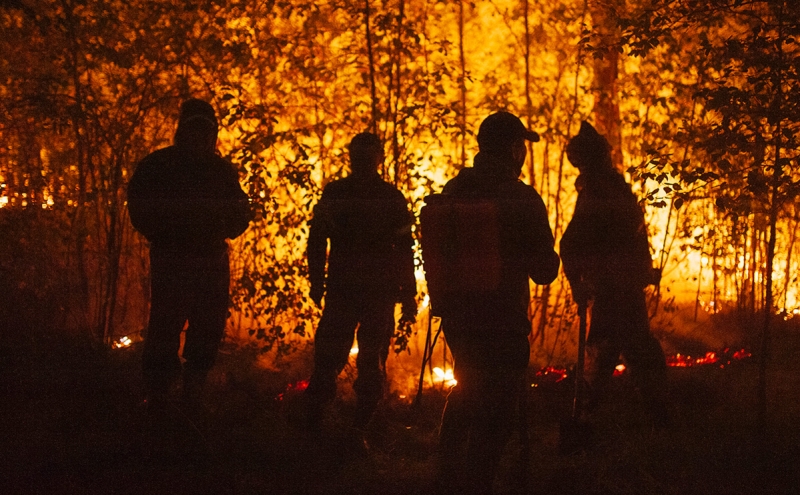 Глава Якутии попросил в разы «увеличить войска» для «войны с пожарами»