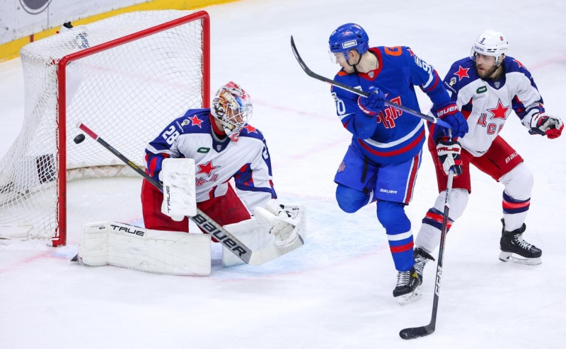 Хоккеисты «Спартака» победили «Динамо» в дерби с рекордной