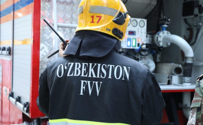 Кадры взрыва на складе в Ташкенте