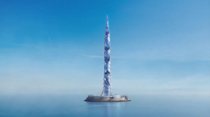 Как будет выглядеть 703-метровая башня «Газпрома» в Петербурге. Видео