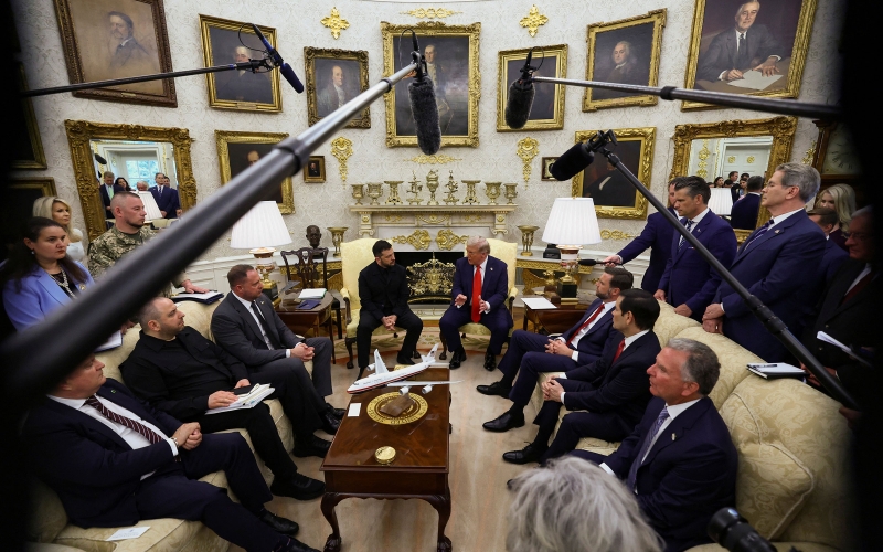 Как прошла встреча Трампа и Зеленского в Белом доме. Фоторепортаж