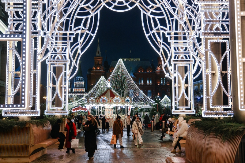 Как украсили Москву к Новому году. Фотогалерея