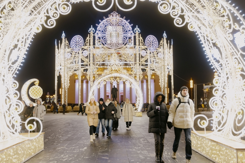 Как украсили Москву к Новому году. Фотогалерея