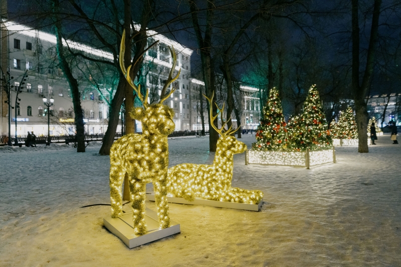 Как украсили Москву к Новому году. Фотогалерея