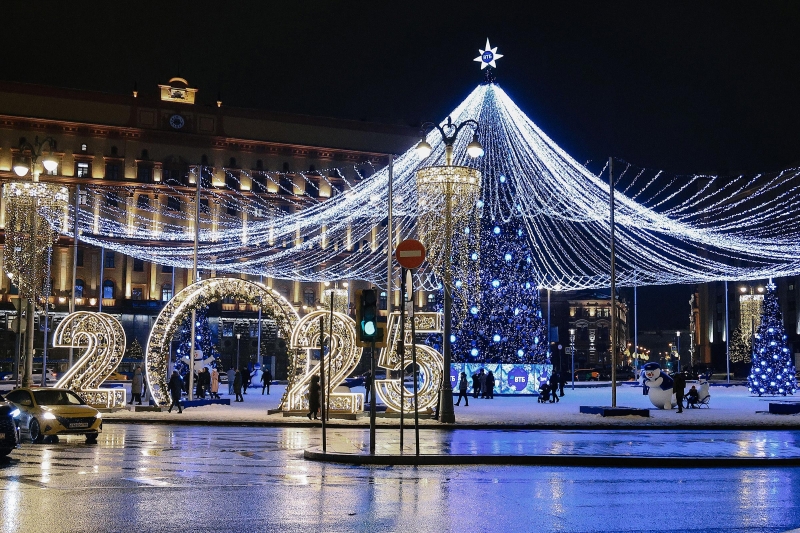 Как украсили Москву к Новому году. Фотогалерея