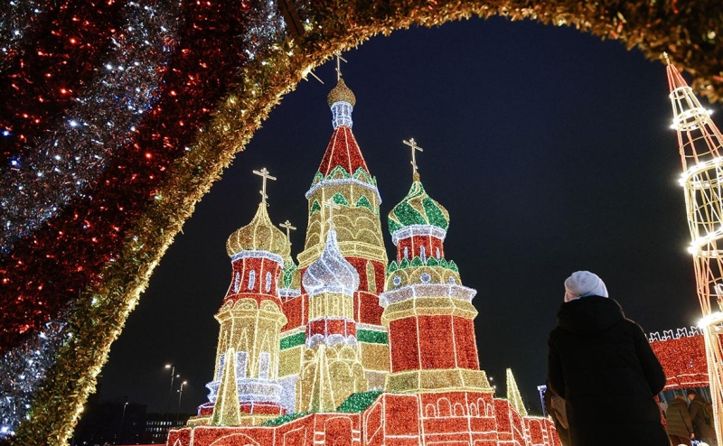 Как украсили Москву к Новому году. Фотогалерея