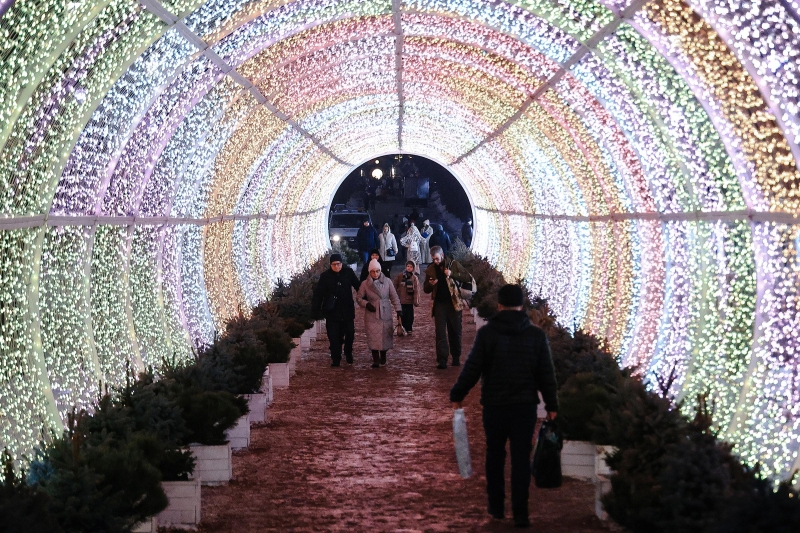 Как украсили Москву к Новому году. Фотогалерея