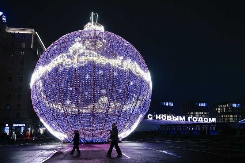 Как украсили Москву к Новому году. Фотогалерея
