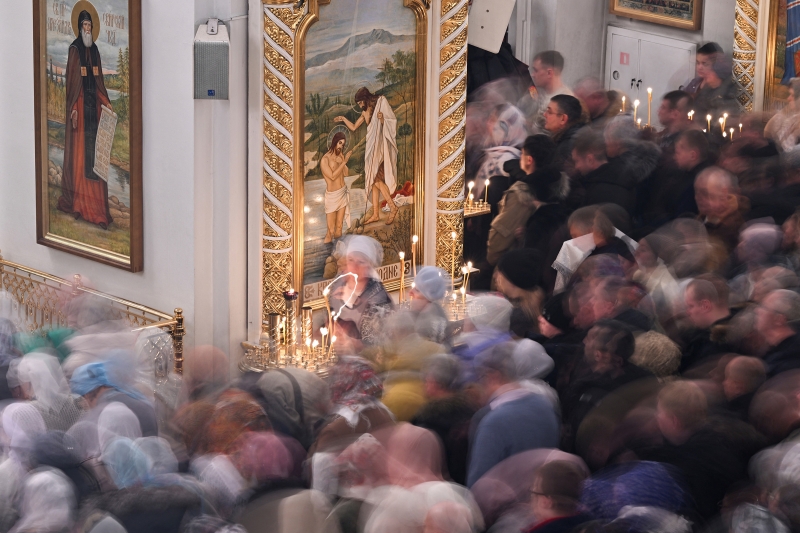 Как в России встретили Рождество Христово. Фоторепортаж