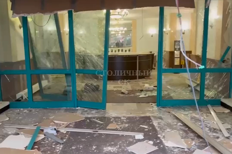 Как выглядит место взрыва в ЖК «Алые паруса» в Москве