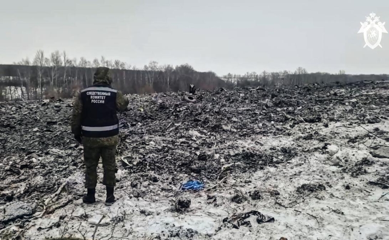 Киев попросил Россию передать тела погибших при крушении Ил-76 пленных