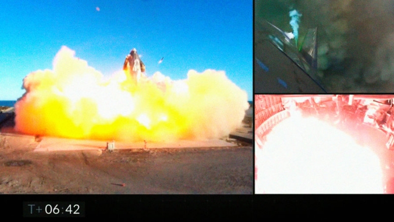 Корабль Илона Маска опять взорвался при посадке