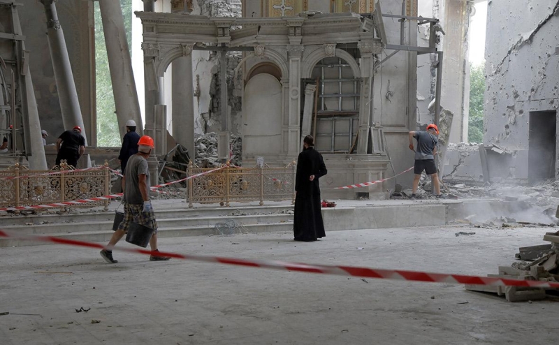 Кремль отверг обвинения в адрес России в разрушении храма в Одессе