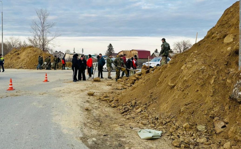 Курганский губернатор сообщил о растаскивании грунта с дамбы на