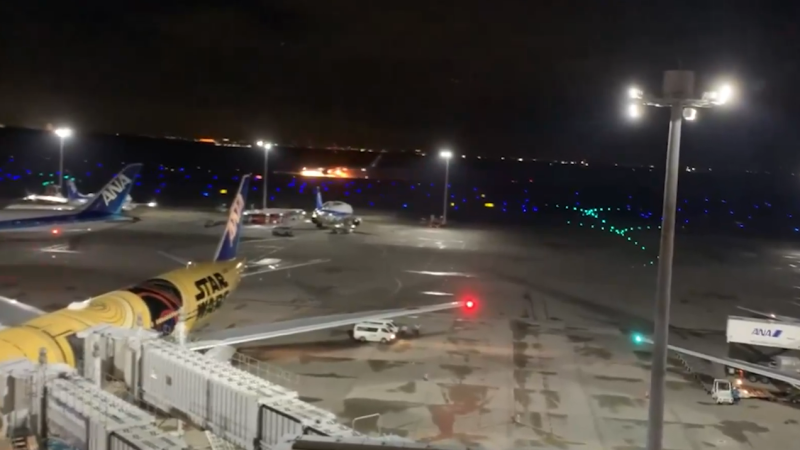 Kyodo узнало, что сгоревший лайнер JAL получал разрешение на посадку