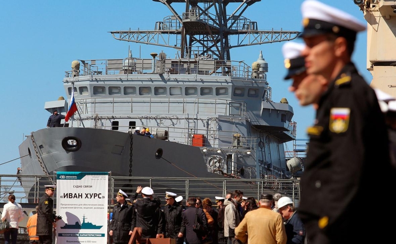 Минобороны показало видео с прибывшим в Севастополь «Иваном Хурсом»