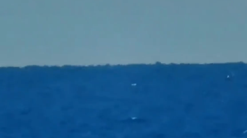 Минобороны показало видео уничтожения катера-беспилотника ВСУ
