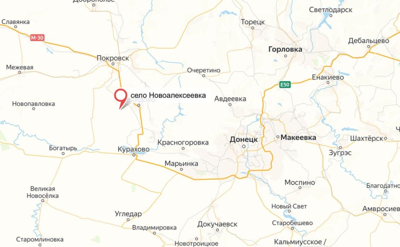 Минобороны сообщило о взятии Новоалексеевки в ДНР