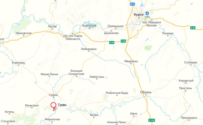 Минобороны сообщило об освобождении Гуево в Курской области