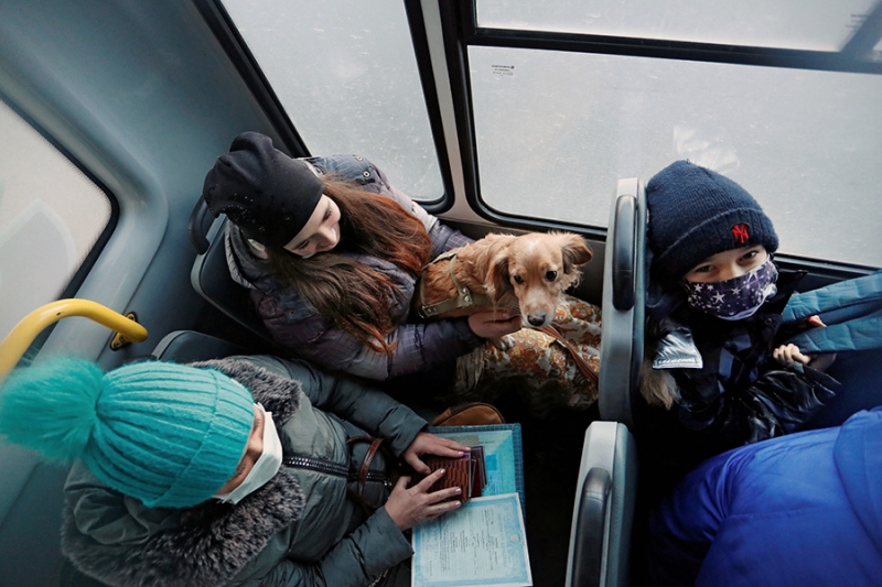 Мобилизация в ДНР и ЛНР и эвакуация в Россию. Фотогалерея