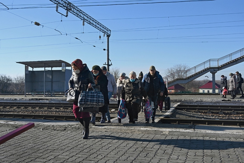 Мобилизация в ДНР и ЛНР и эвакуация в Россию. Фотогалерея