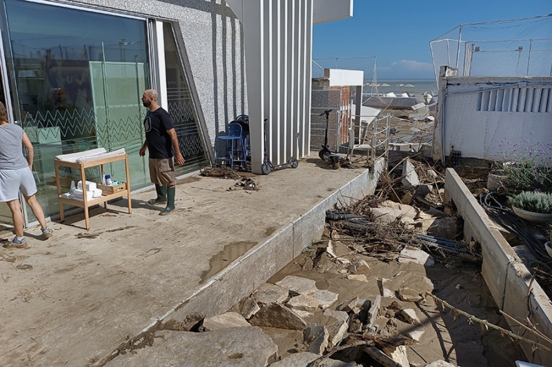 Наводнение в Италии из-за сильного шторма. Фоторепортаж