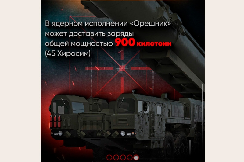 Новейшая российская ракета «Орешник»: что о ней известно
