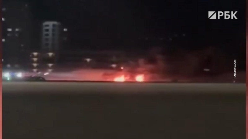 ОАК назвал причину пожара на Superjet в Турции