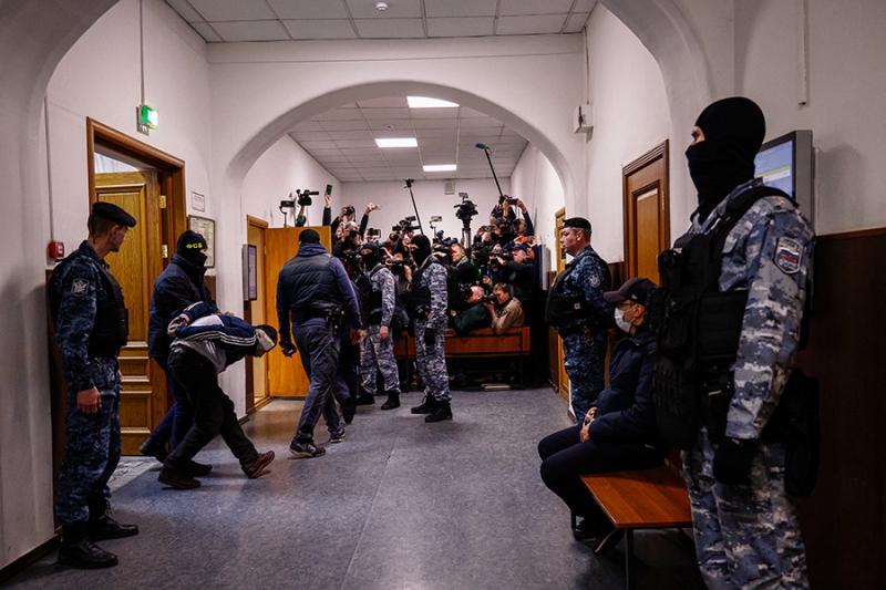 Обвиняемые по делу о теракте в &laquo;Крокус Сити Холле&raquo; в суде