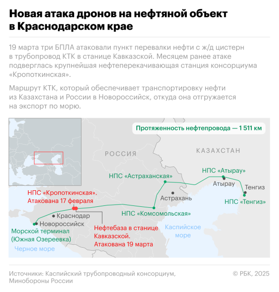 Один из резервуаров нефтебазы в Краснодарском крае полностью выгорел