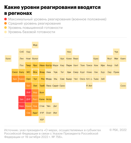 Первый регион установил бессрочный уровень террористической опасности