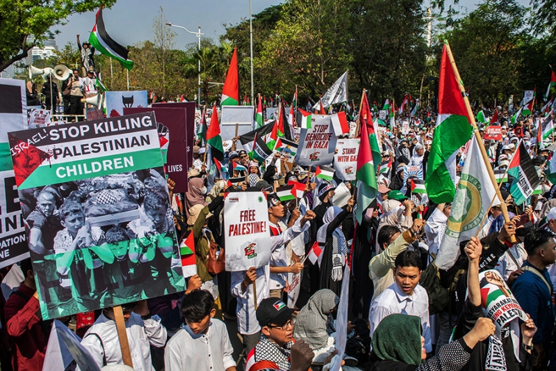 По всему миру прошли акции в поддержку Палестины. Фоторепортаж
