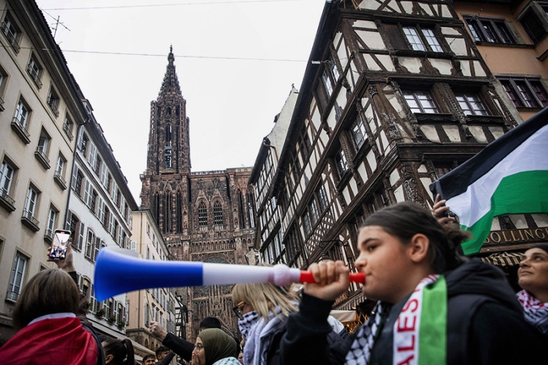 По всему миру прошли акции в поддержку Палестины. Фоторепортаж