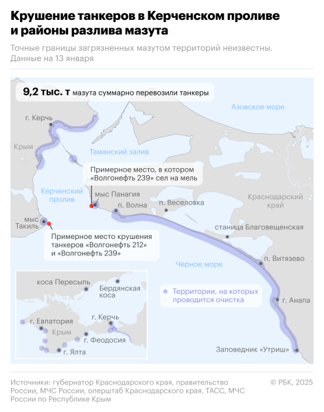 Почти 150 участников очистки побережья от мазута обратились к медикам