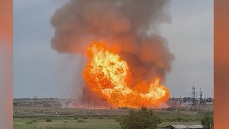 Под Саратовом произошел взрыв на газопроводе