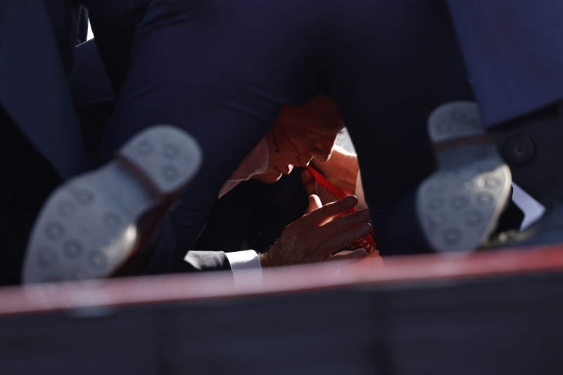 Покушение на Дональда Трампа. Фотографии