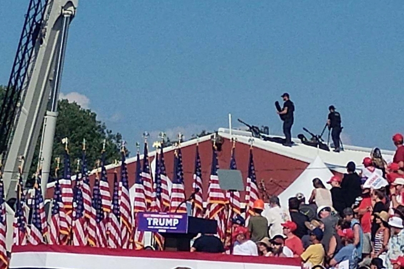 Покушение на Дональда Трампа. Фотографии