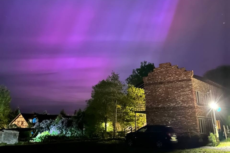 Полярное сияние над городами России. Фотогалерея