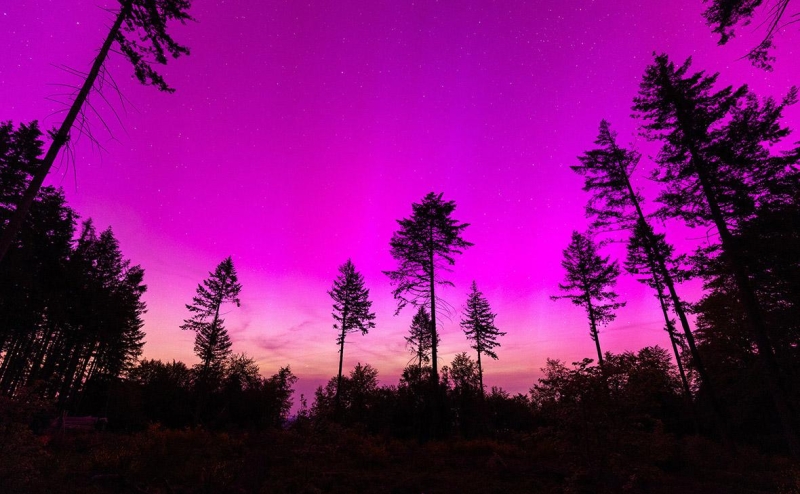 Полярное сияние над городами России. Фотогалерея