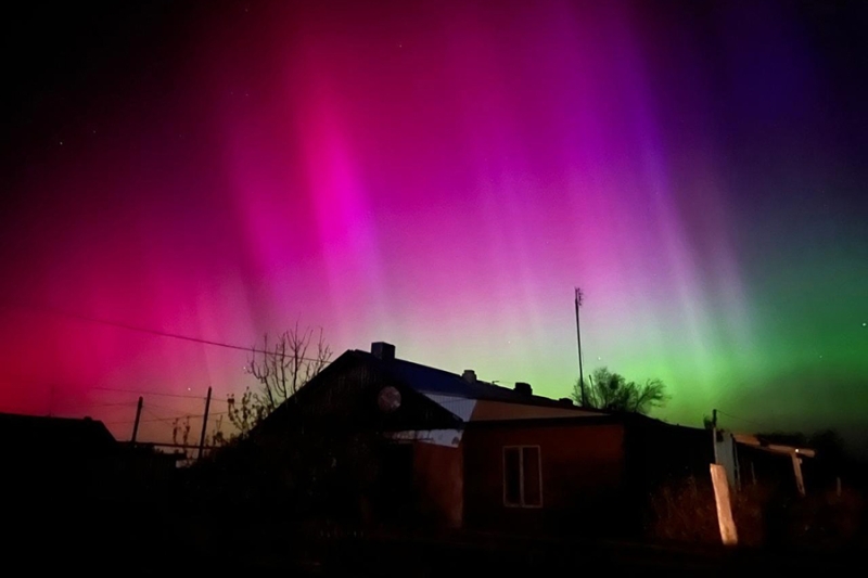 Полярное сияние над городами России. Фотогалерея