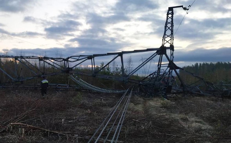 После подрыва ЛЭП под Петербургом возбудили дело о диверсии